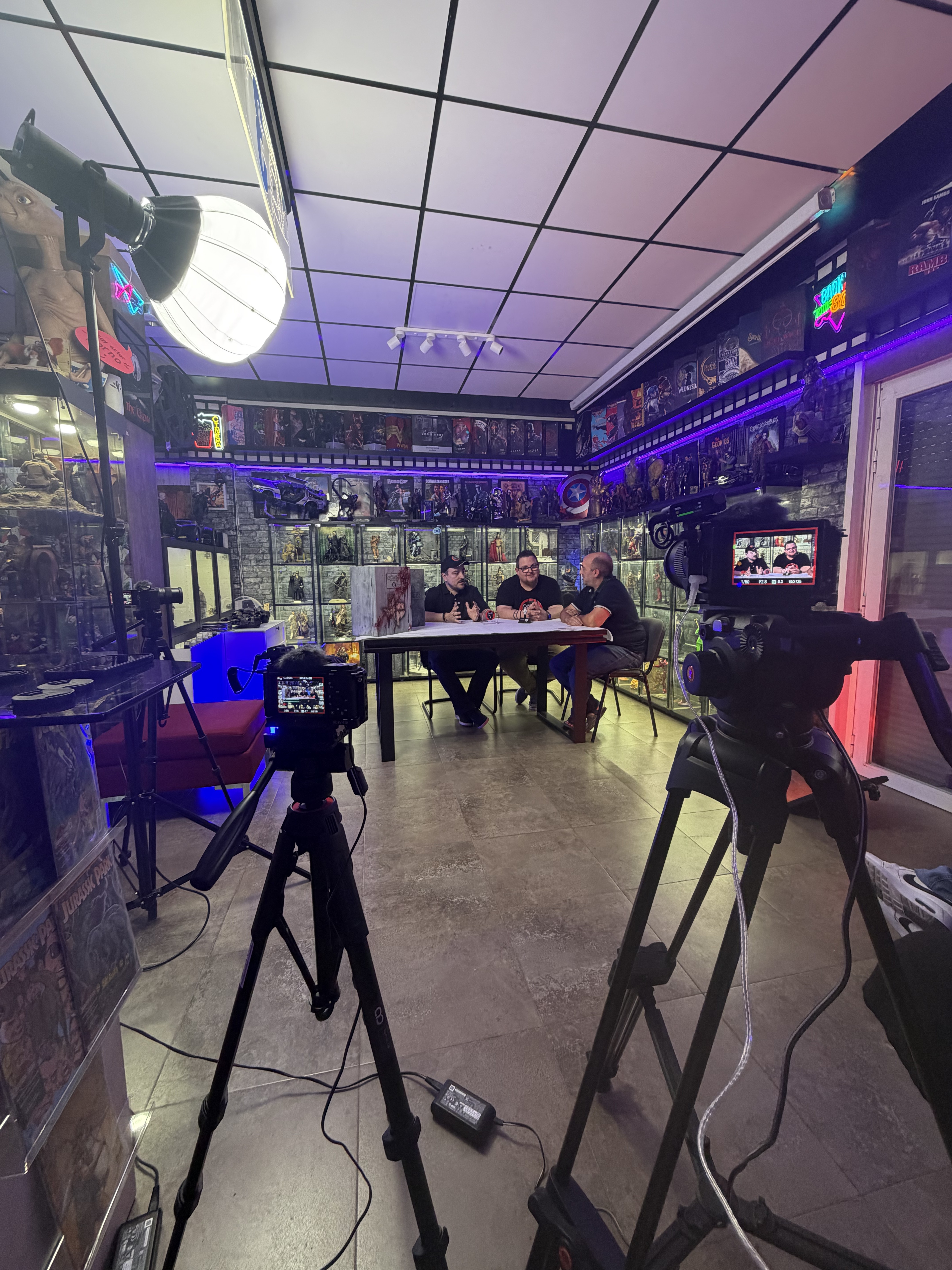 Preparación de cámaras e iluminación
